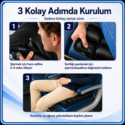 VELACOMFORT™ Hava Destekli Oturma Pedi